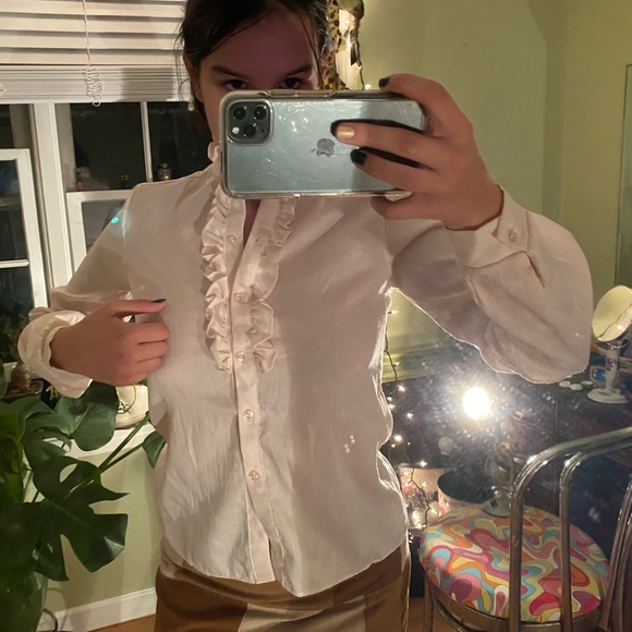 Vintage ruffle blouse - Picture 3 of 4